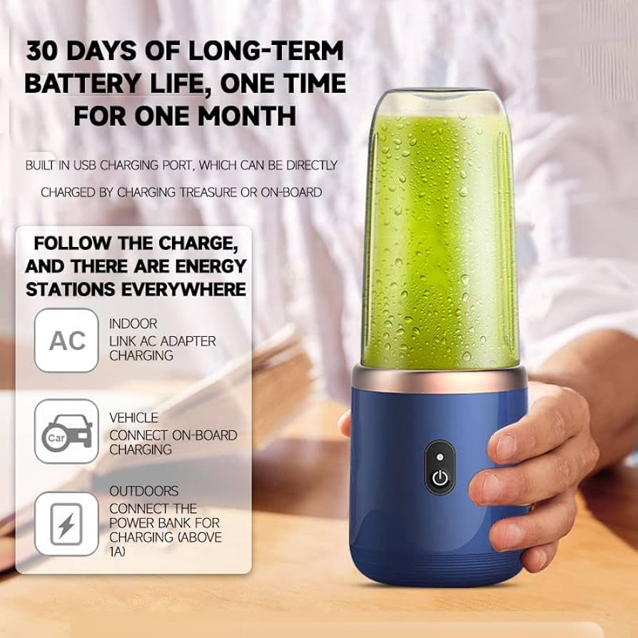 Multifunction Portable Juicer With Cup, Juicer Extractor Portable Blender, Rechargeable Portable Mini Juicer With Cup Multifunction Portable Juicer With Cup, Juicer Extractor Portable Blender, Rechargeable Portable Mini Juicer With Cup